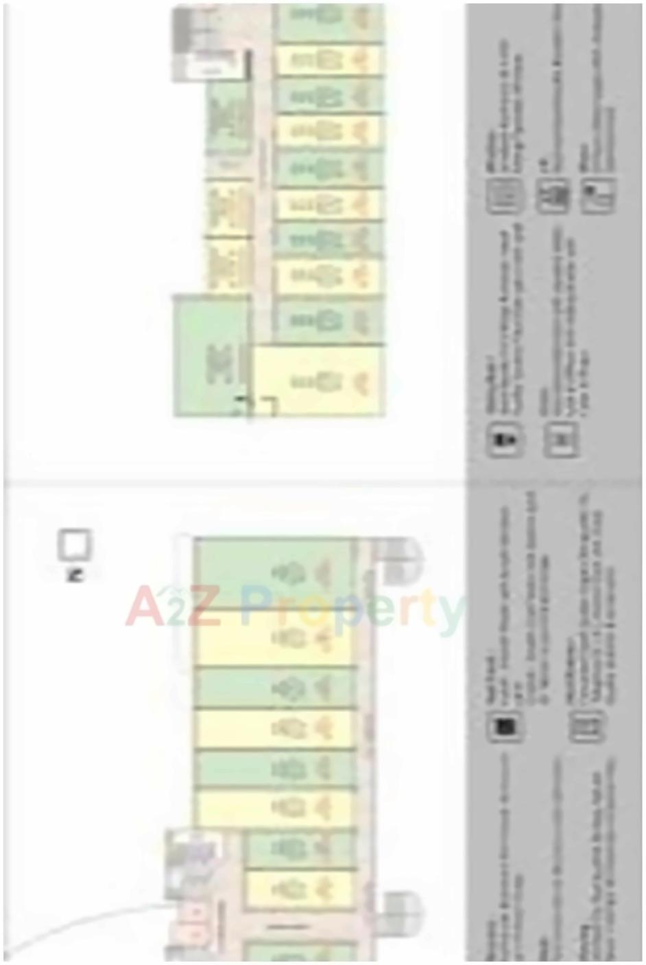 Layout of real estate project Krishna Gold located at Makarpura, Vadodara, Gujarat