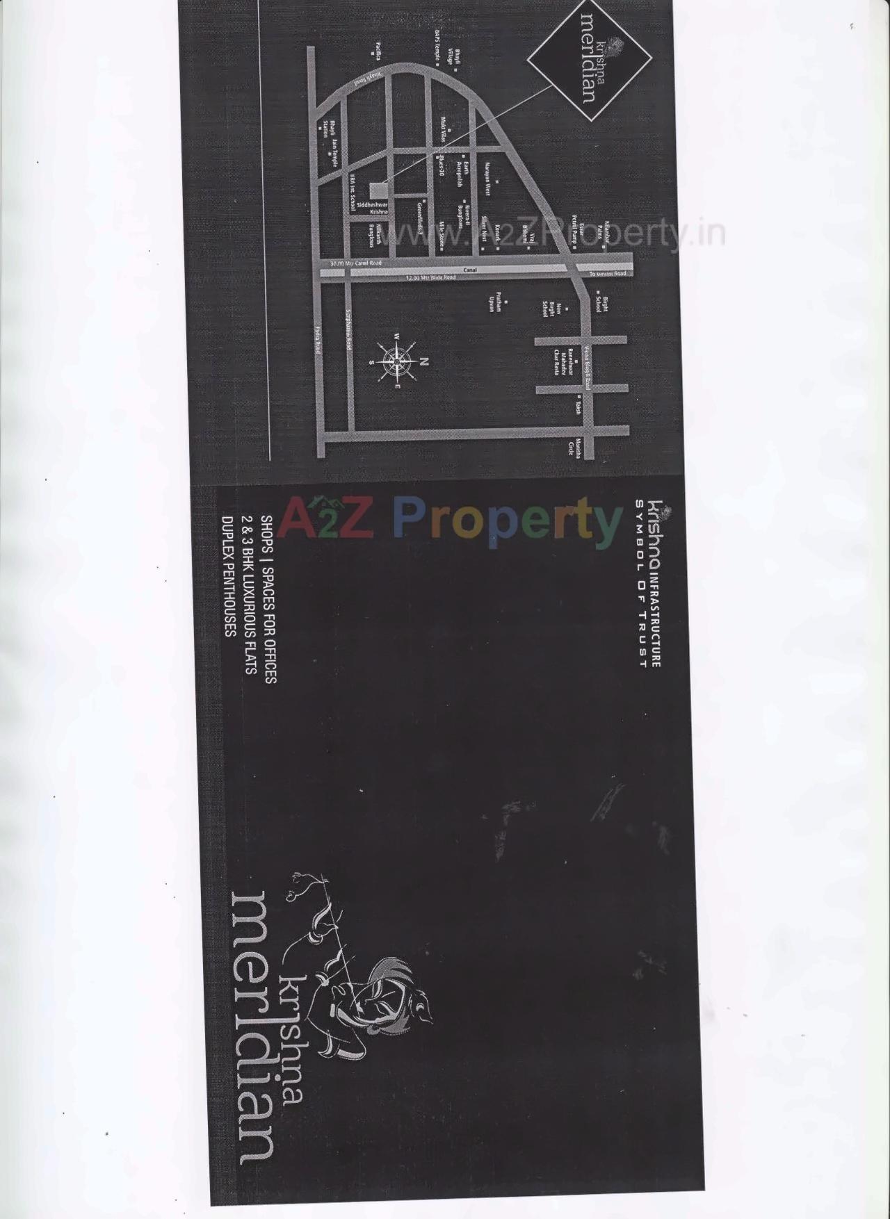  of real estate project Krishna Meridian located at Bhayli, Vadodara, Gujarat