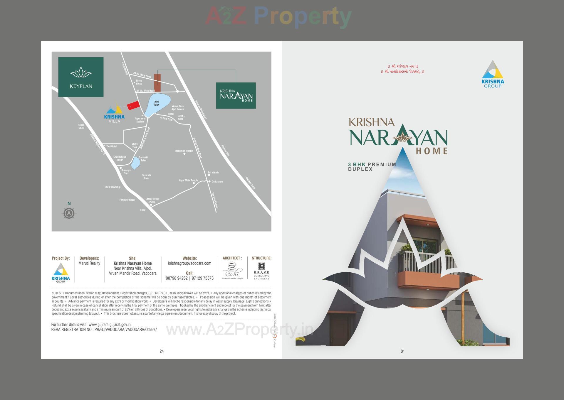  of real estate project Krishna Narayan Home located at Ajod, Vadodara, Gujarat