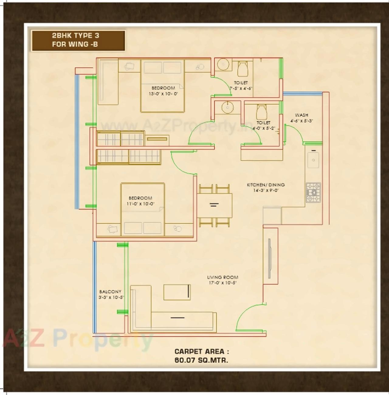 Layout of real estate project Krishna Paradise located at Sayajipura, Vadodara, Gujarat