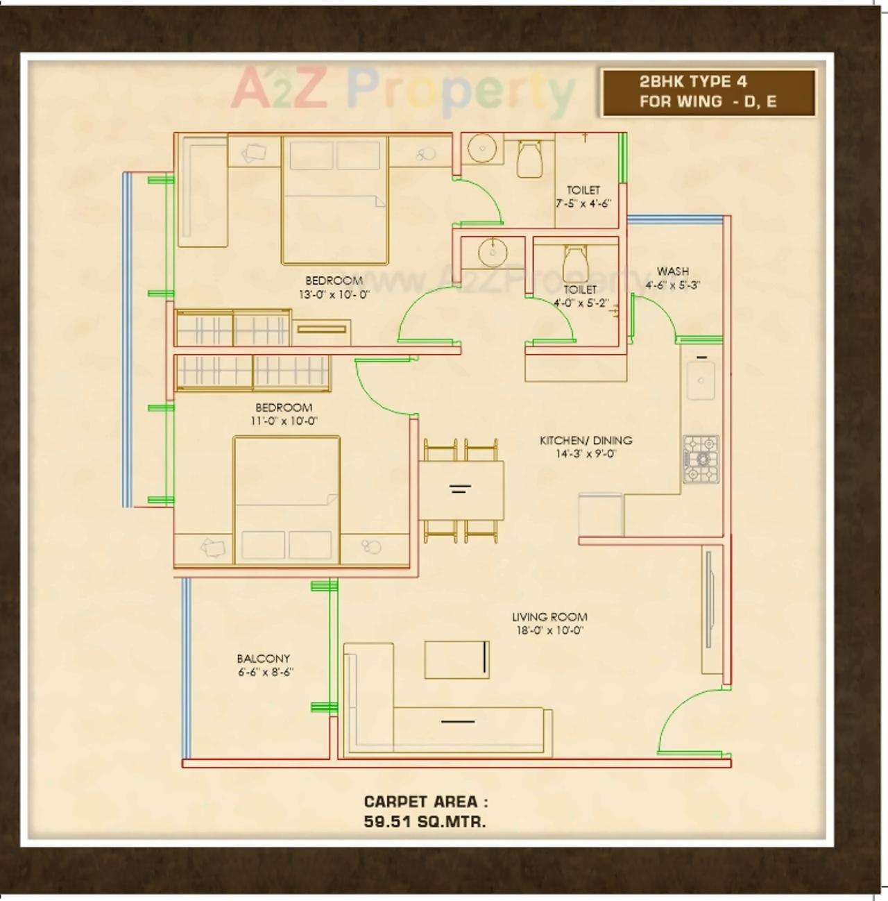 Layout of real estate project Krishna Paradise located at Sayajipura, Vadodara, Gujarat