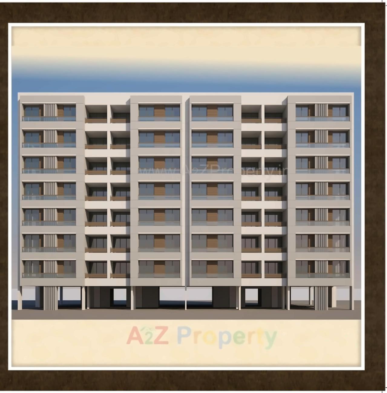 3D Elevation of real estate project Krishna Paradise located at Sayajipura, Vadodara, Gujarat