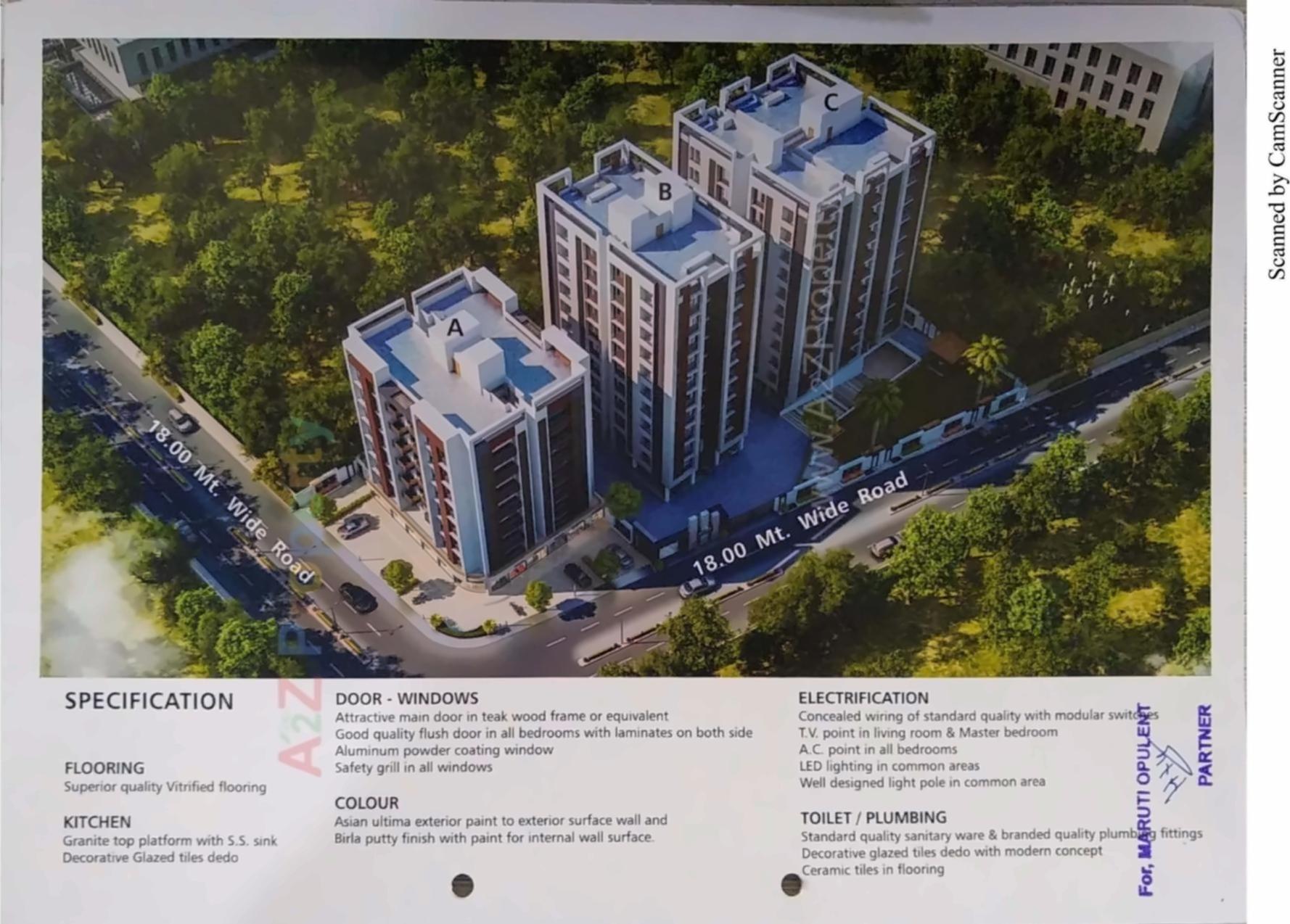 3D Elevation of real estate project Krishna Planet located at Chhani, Vadodara, Gujarat