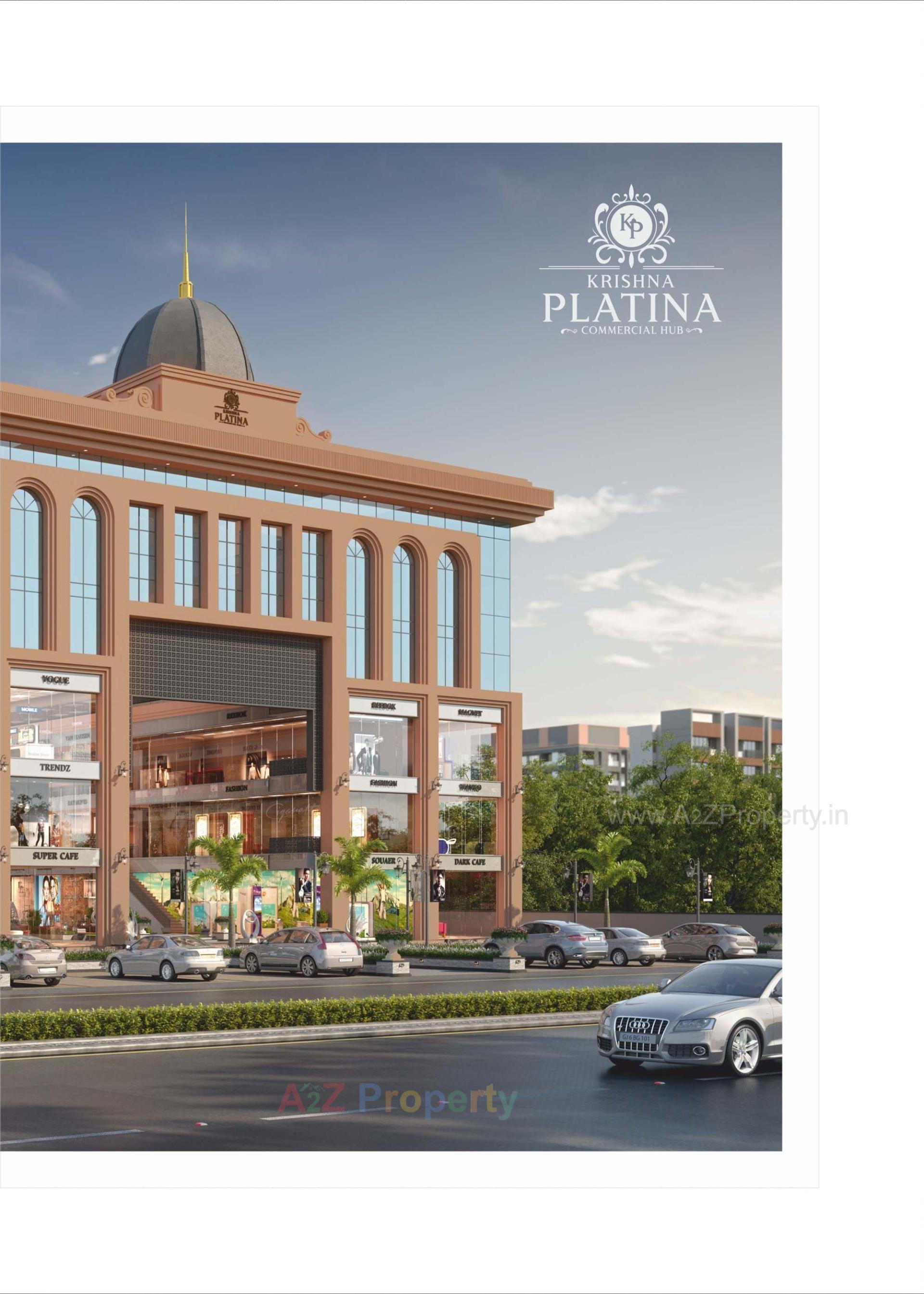 3D Elevation of real estate project Krishna Platina located at Savad, Vadodara, Gujarat