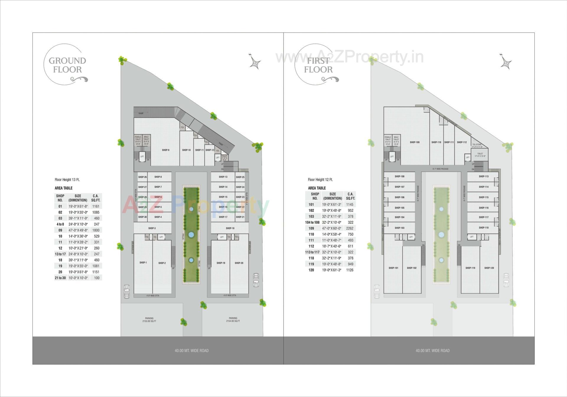 Layout of real estate project Krishna Platina located at Savad, Vadodara, Gujarat