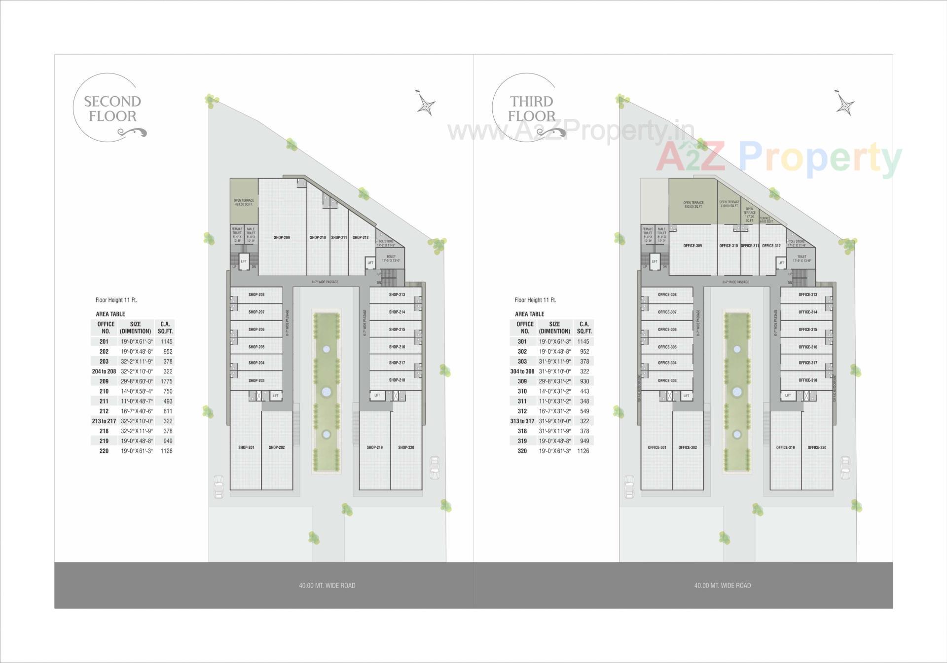 Layout of real estate project Krishna Platina located at Savad, Vadodara, Gujarat