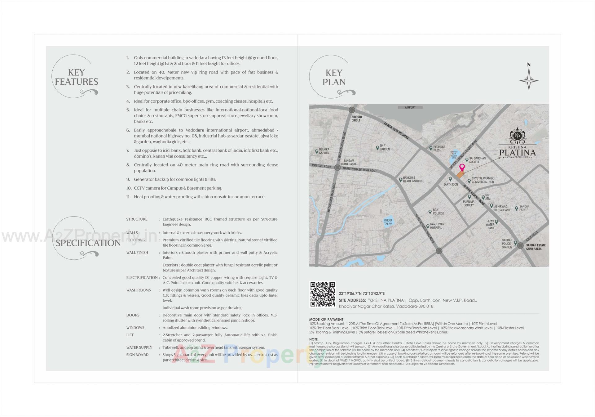  of real estate project Krishna Platina located at Savad, Vadodara, Gujarat