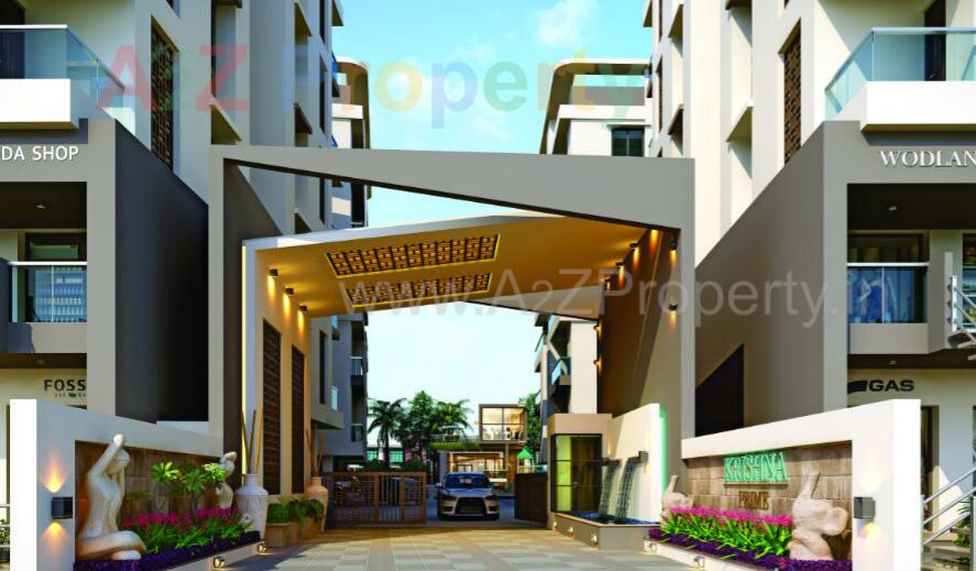 3D Elevation of real estate project Krishna Prime located at Nizampura, Vadodara, Gujarat