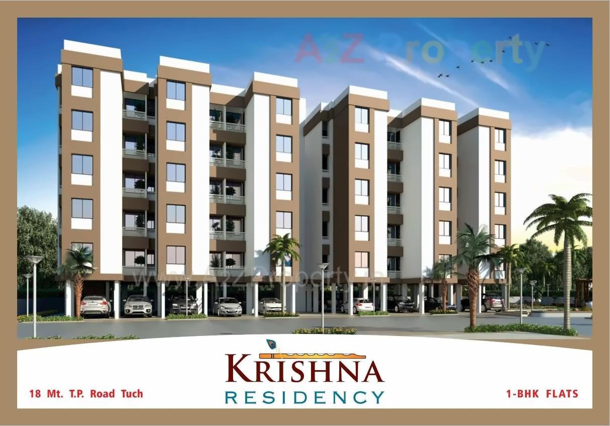 3D Elevation of real estate project Krishna Residency located at Kapurai, Vadodara, Gujarat