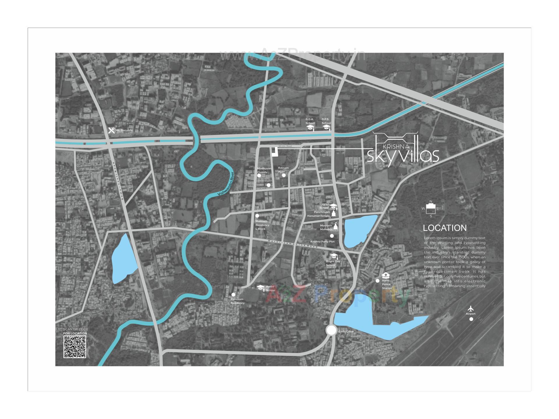  of real estate project Krishna Skyvillas located at Harni, Vadodara, Gujarat