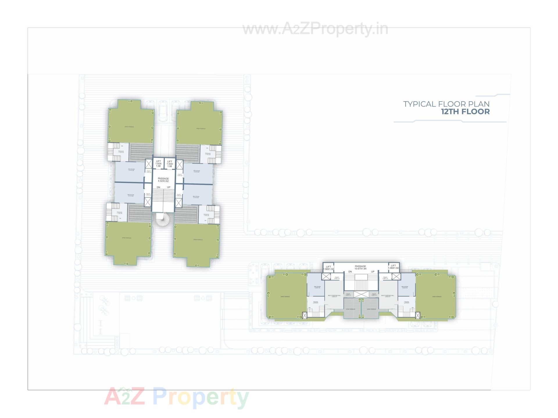 Layout of real estate project Krishna Skyvillas located at Harni, Vadodara, Gujarat