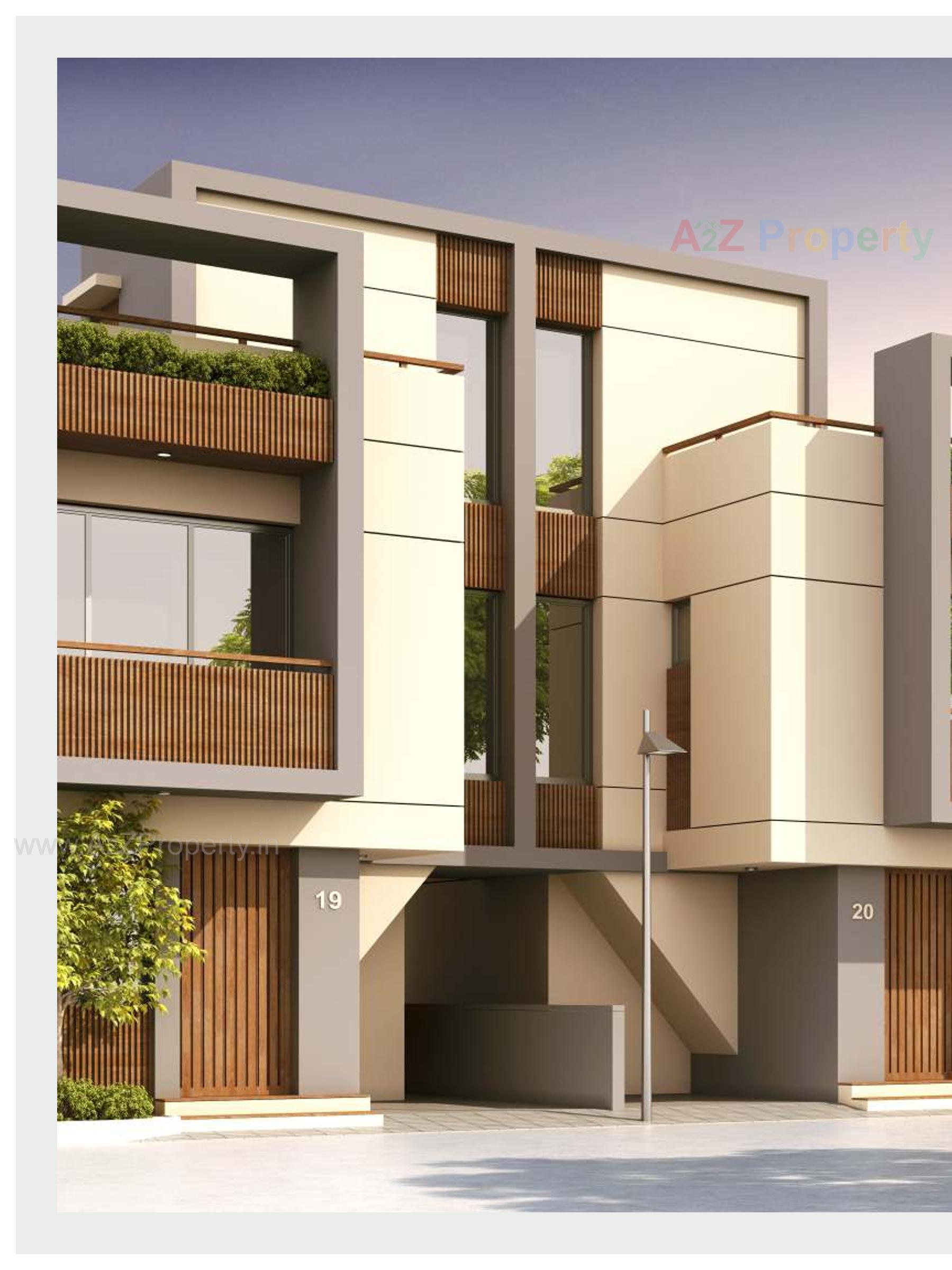 3D Elevation of real estate project Krishna Vihar located at Karodiya, Vadodara, Gujarat