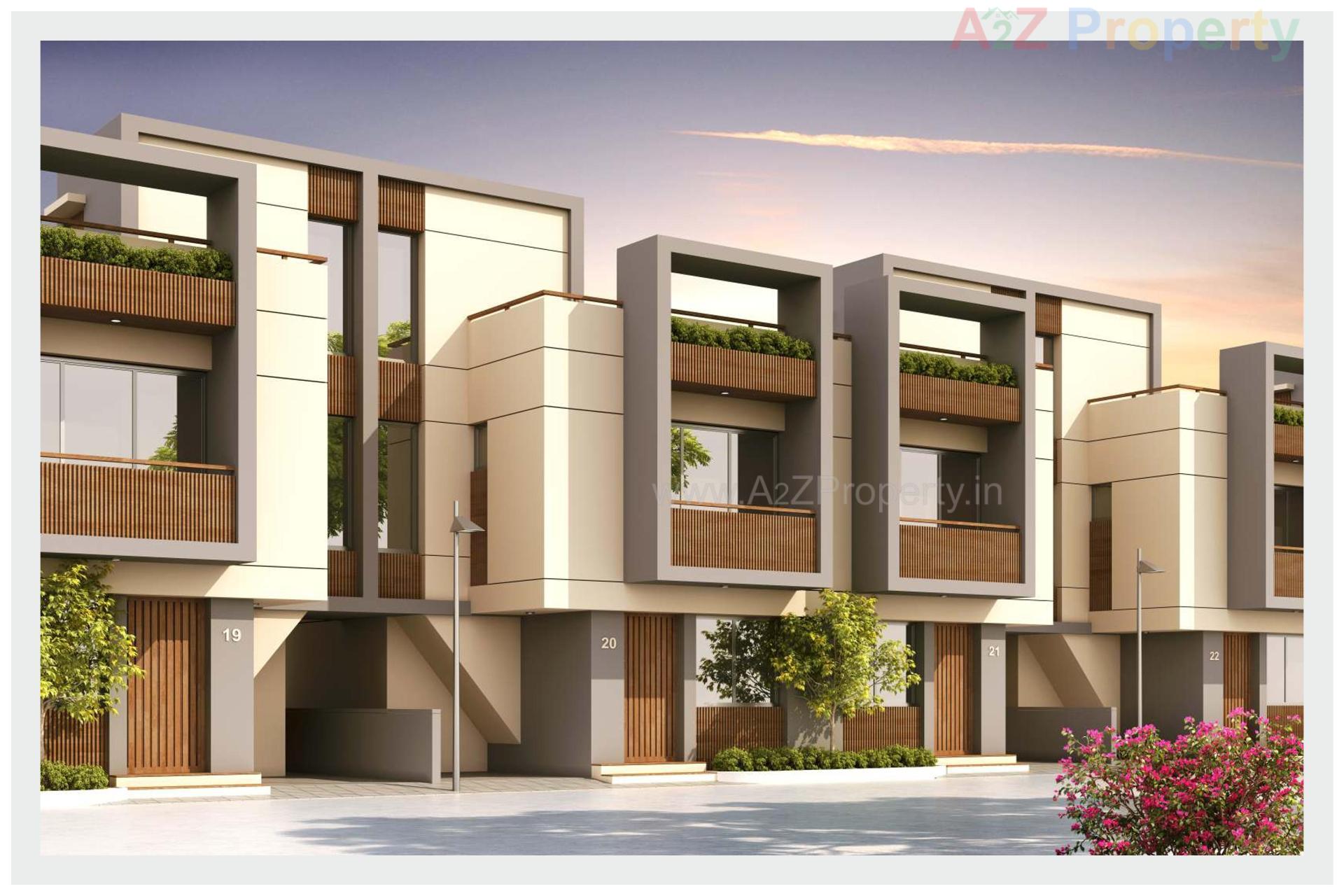 3D Elevation of real estate project Krishna Vihar located at Karodiya, Vadodara, Gujarat