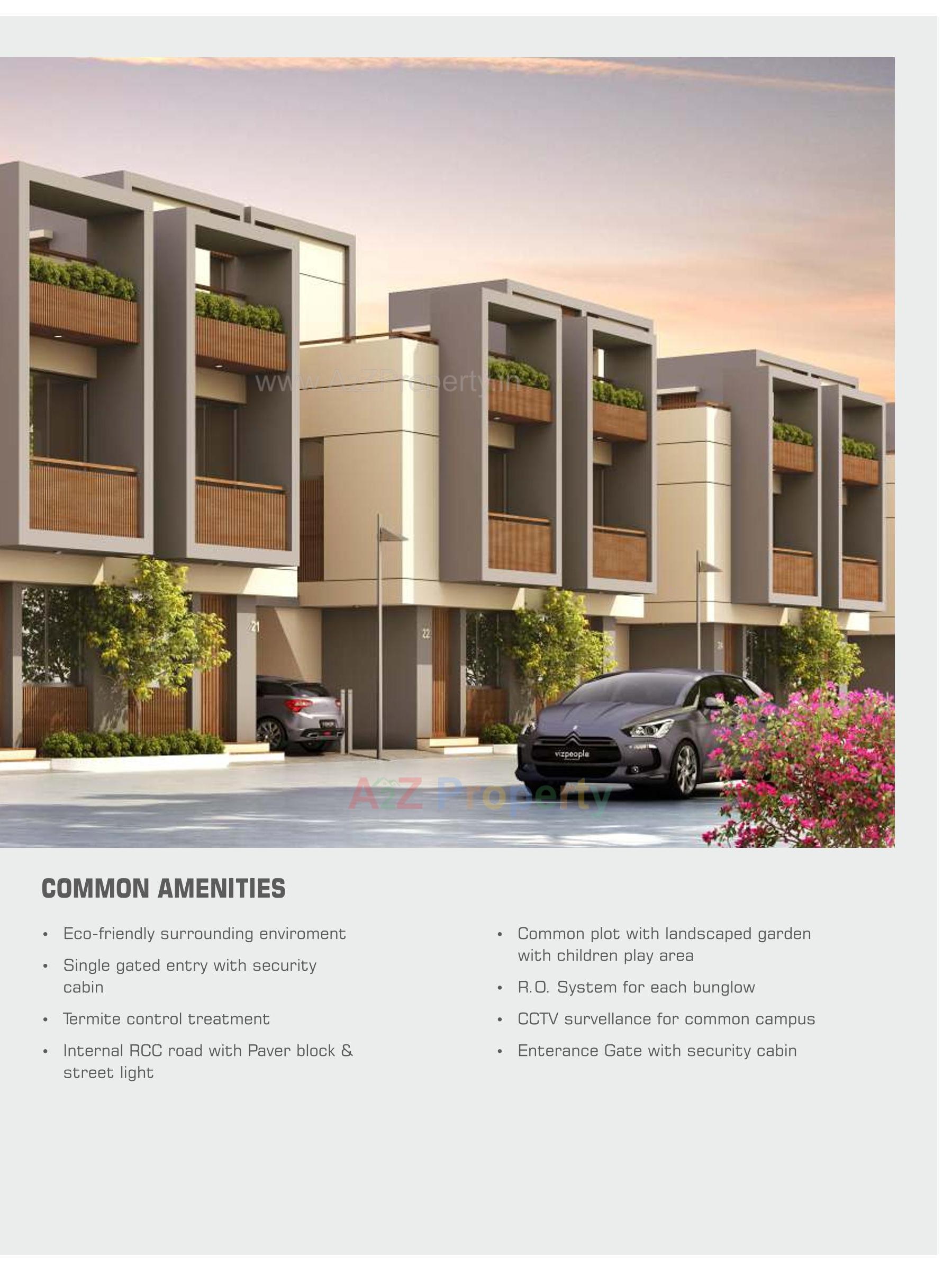 3D Elevation of real estate project Krishna Vihar located at Karodiya, Vadodara, Gujarat