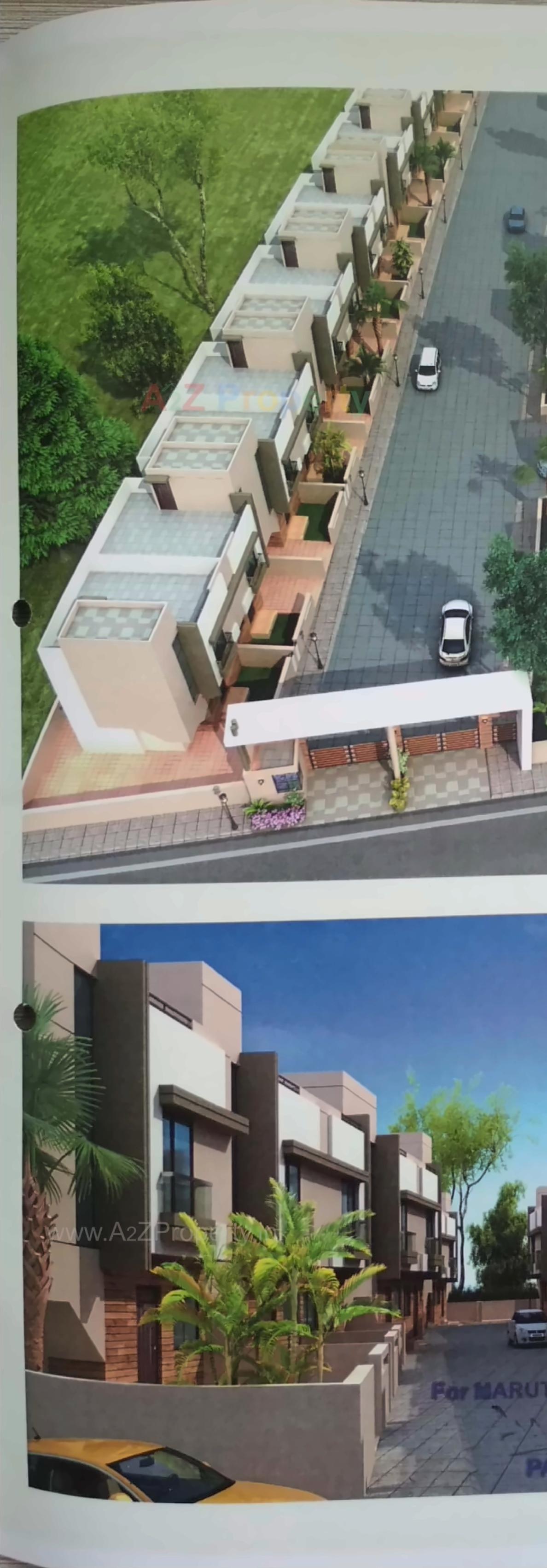 3D Elevation of real estate project Krishna Villa located at Dashrath, Vadodara, Gujarat