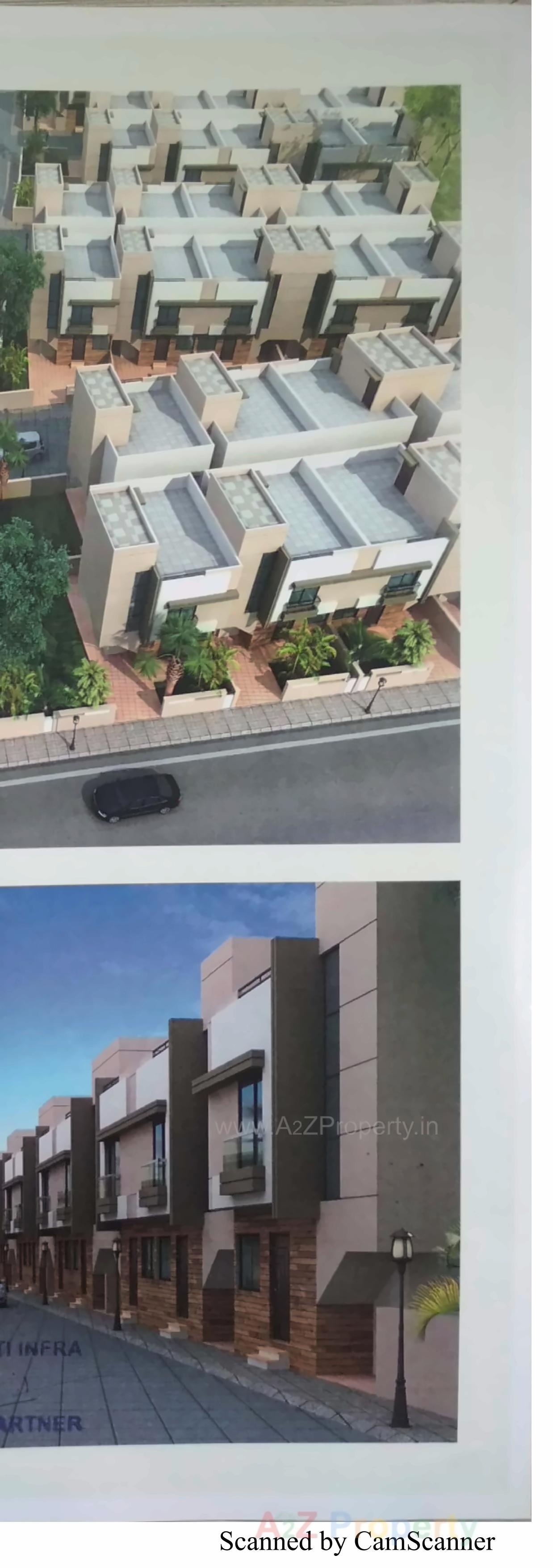 3D Elevation of real estate project Krishna Villa located at Dashrath, Vadodara, Gujarat