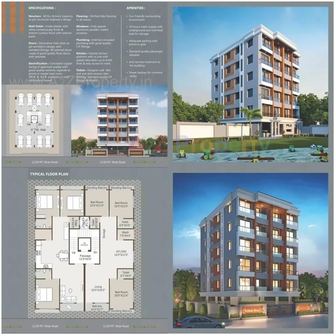 Layout of real estate project Krishnashray located at Harni, Vadodara, Gujarat