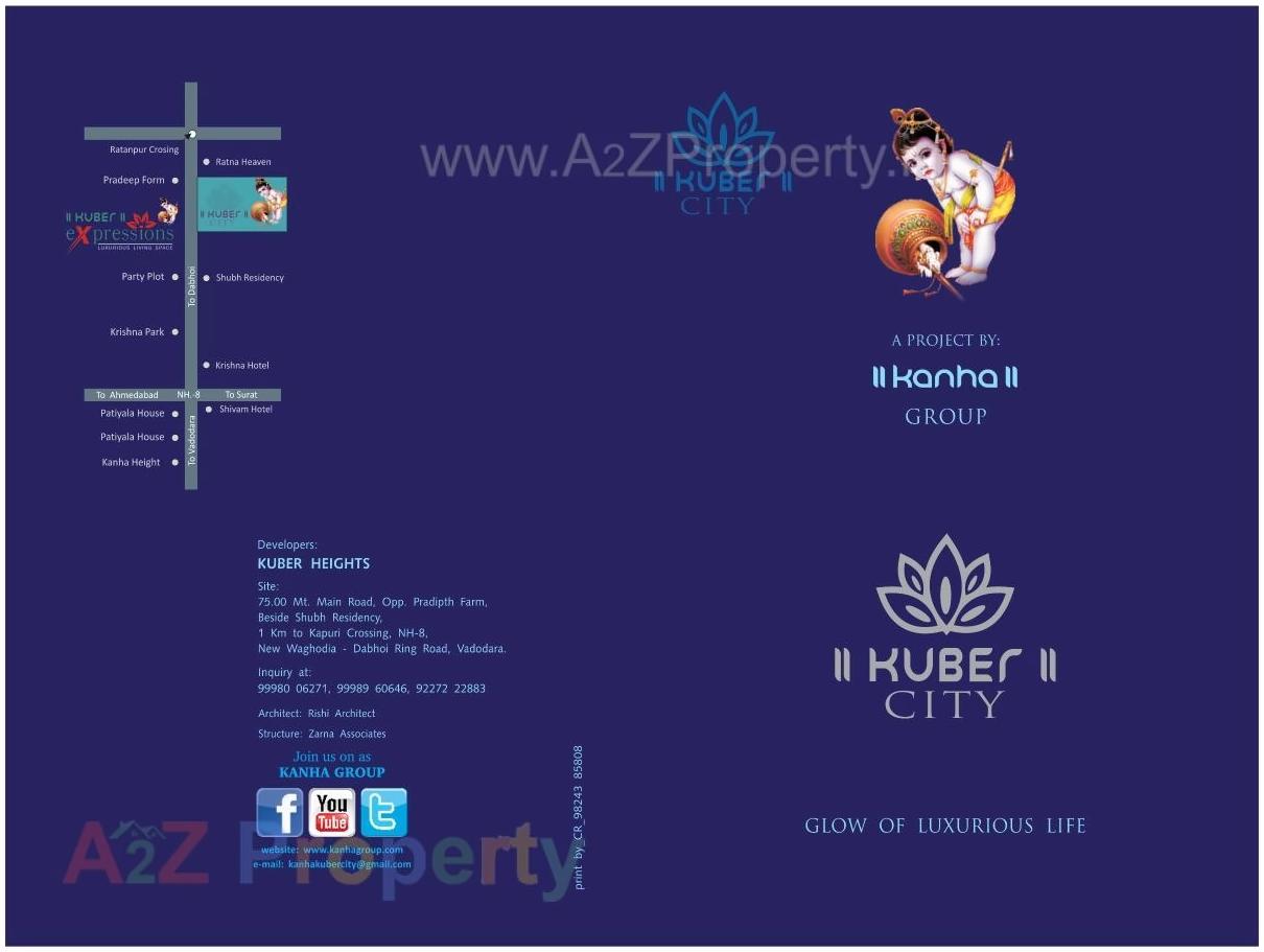  of real estate project Kuber City located at Ratanpur, Vadodara, Gujarat