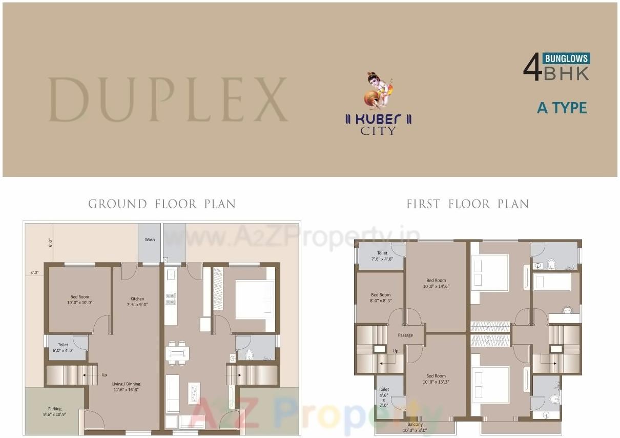 Layout of real estate project Kuber City located at Ratanpur, Vadodara, Gujarat