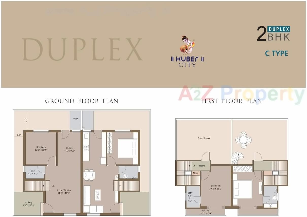 Layout of real estate project Kuber City located at Ratanpur, Vadodara, Gujarat