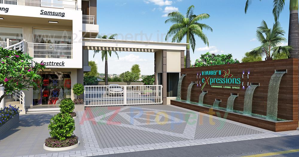 3D Elevation of real estate project Kuber Expressions located at Ratanpur, Vadodara, Gujarat