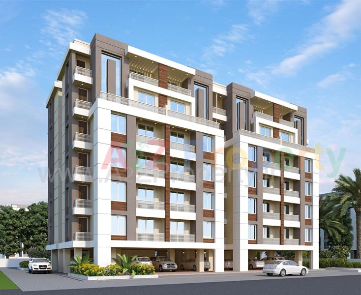 3D Elevation of real estate project Kuber Expressions located at Ratanpur, Vadodara, Gujarat