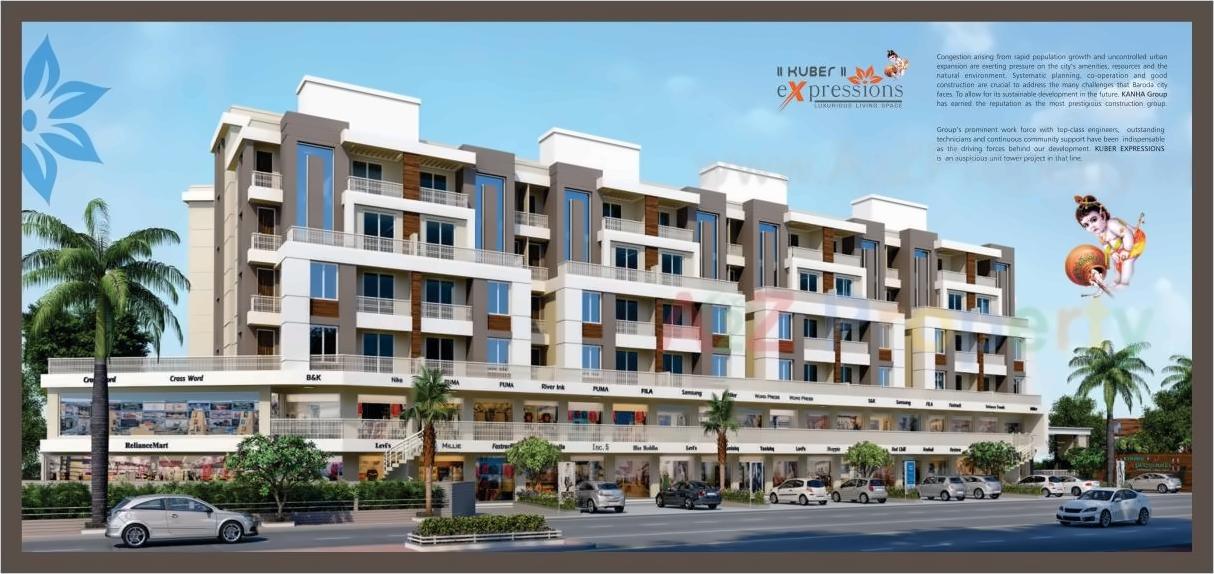 3D Elevation of real estate project Kuber Expressions located at Ratanpur, Vadodara, Gujarat