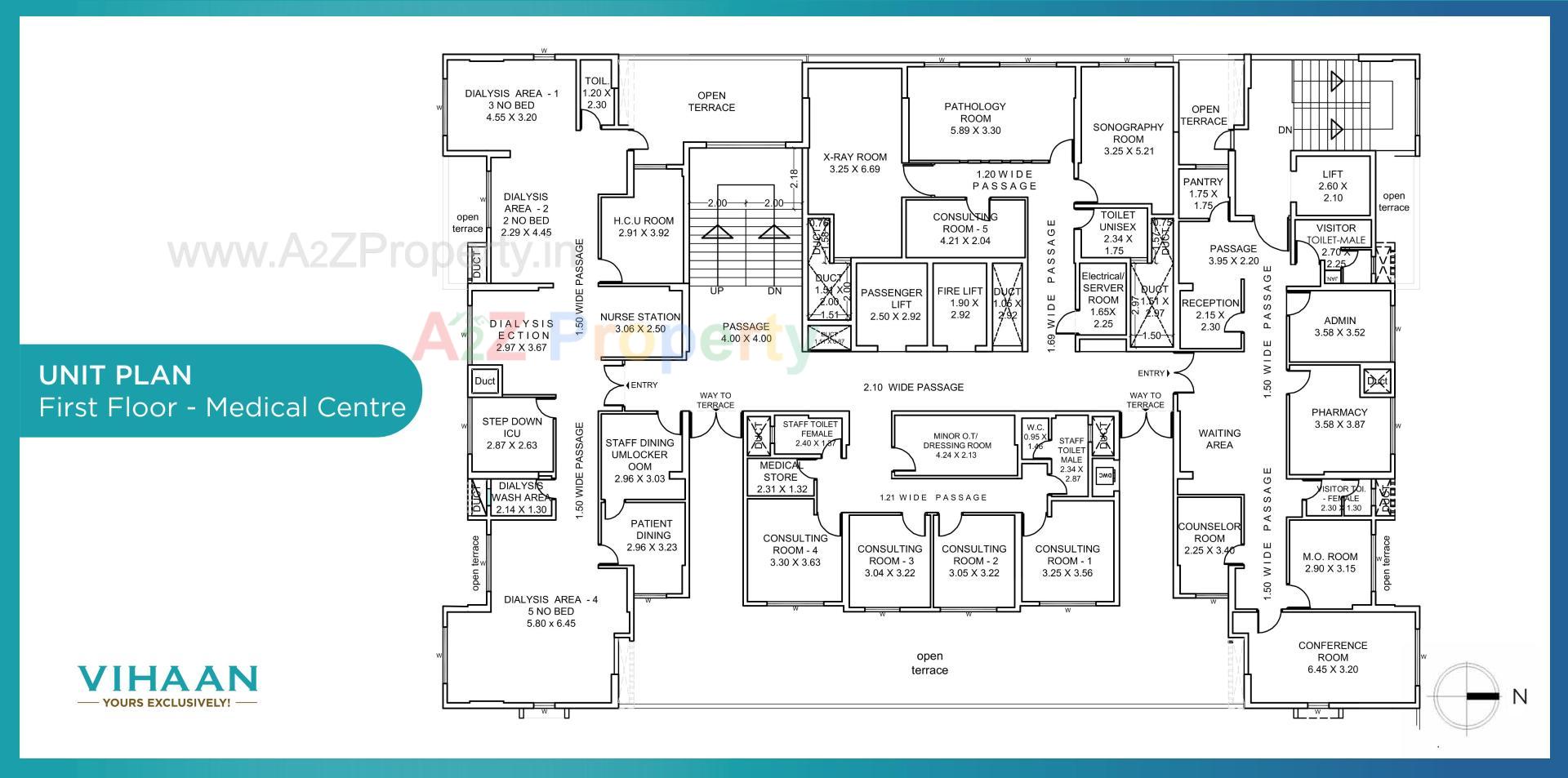 Layout of real estate project L T Realty Vihaan located at Nizampura, Vadodara, Gujarat