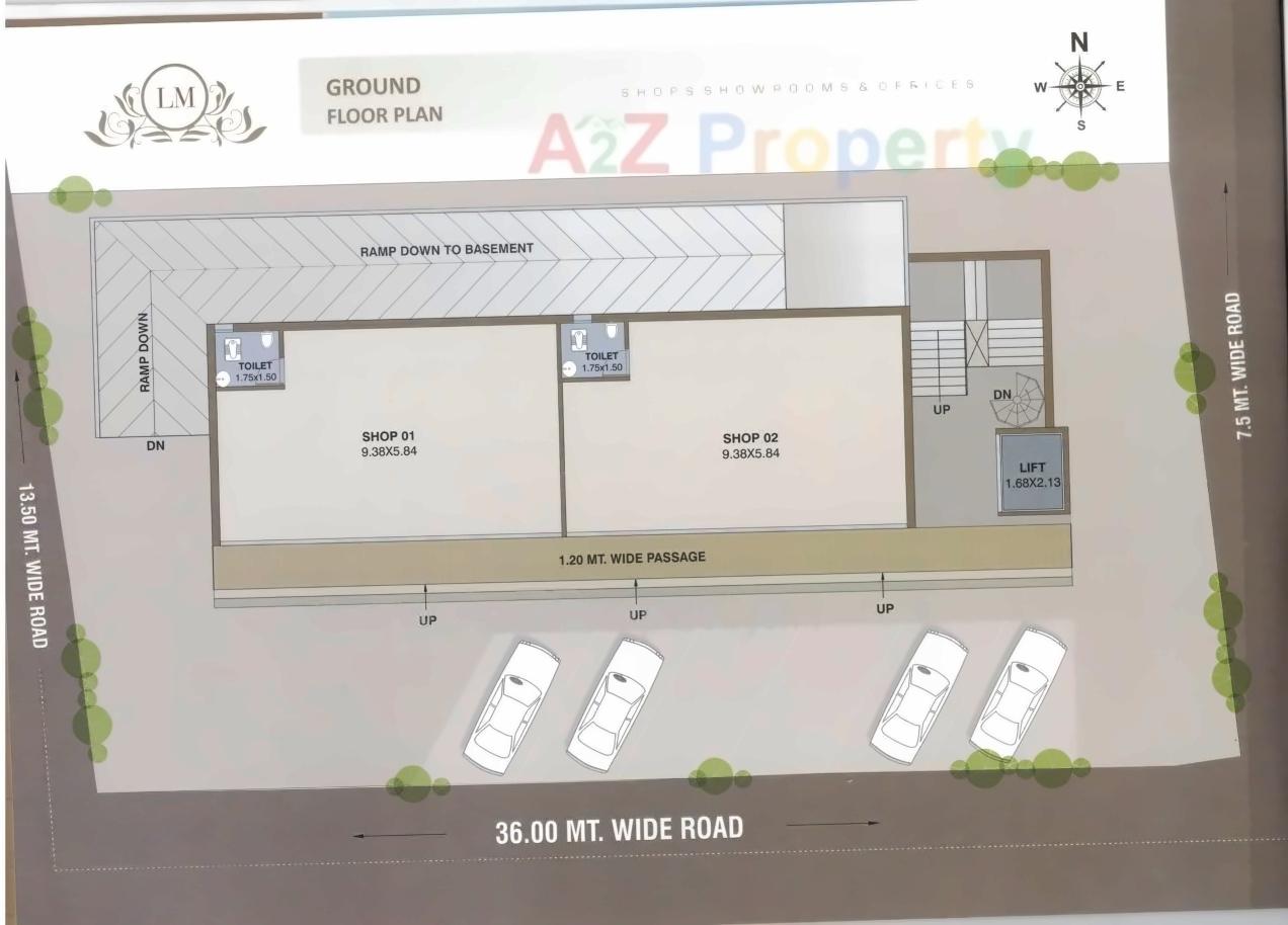 Layout of real estate project La Majesty located at Vadodara, Vadodara, Gujarat