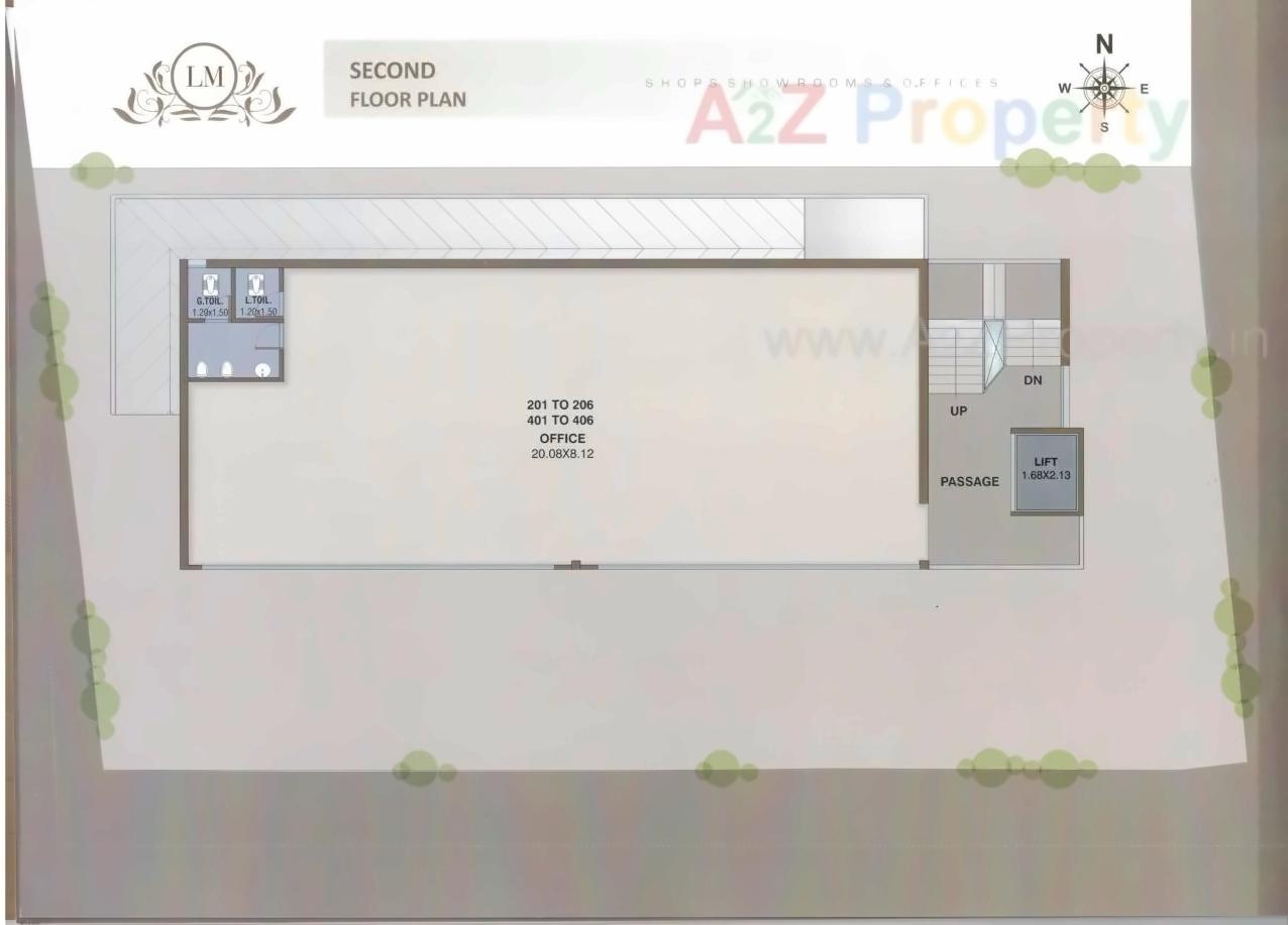 Layout of real estate project La Majesty located at Vadodara, Vadodara, Gujarat