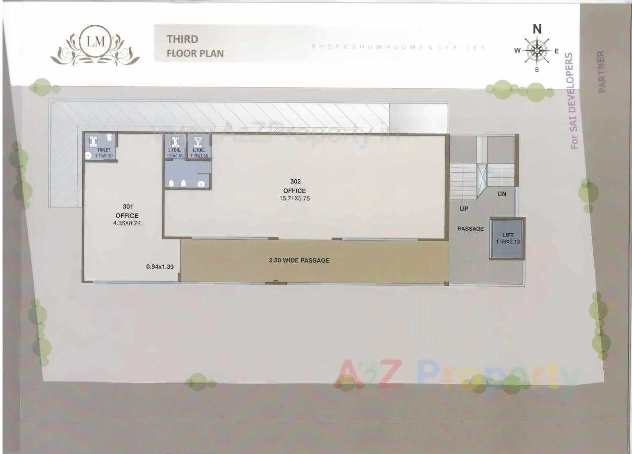 Layout of real estate project La Majesty located at Vadodara, Vadodara, Gujarat