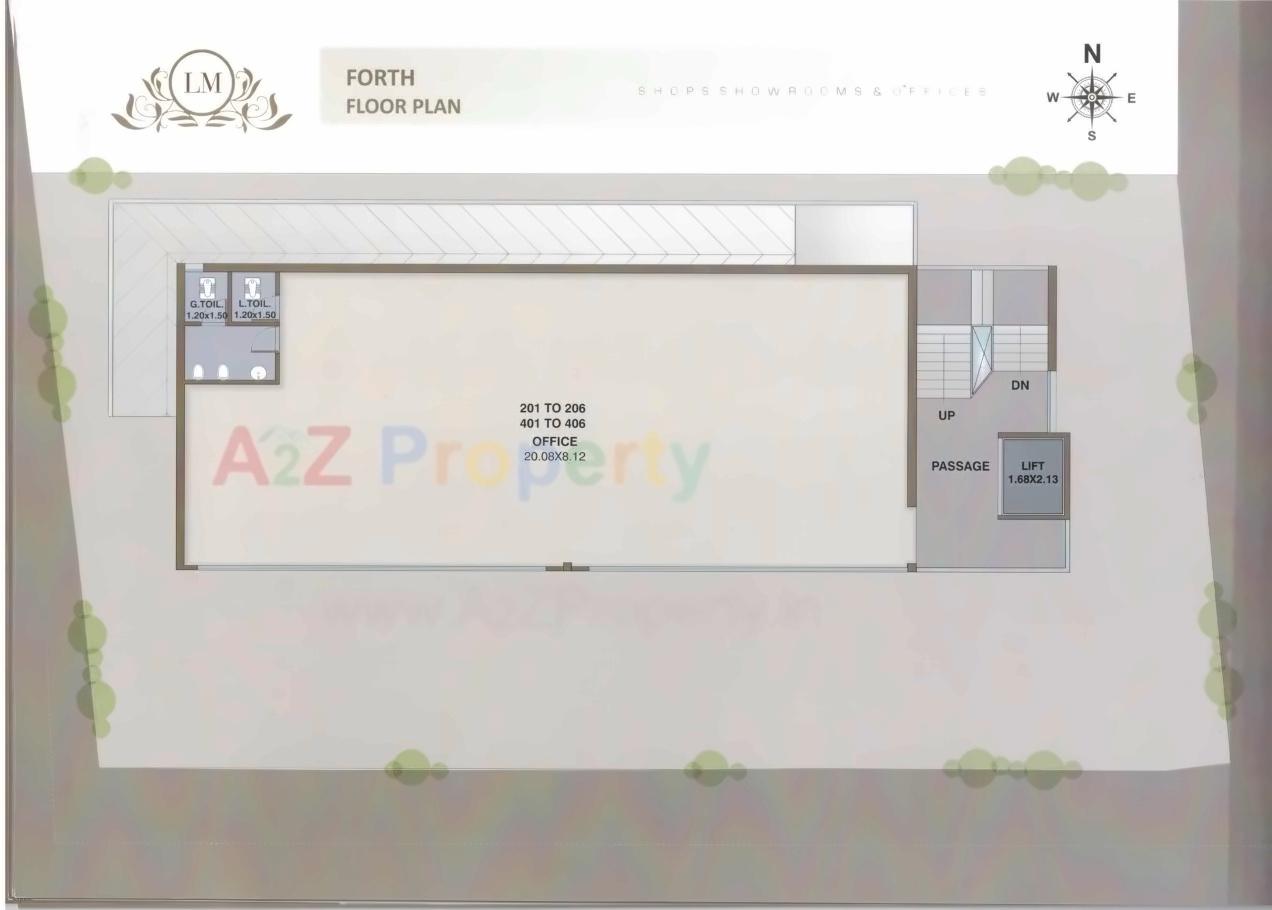 Layout of real estate project La Majesty located at Vadodara, Vadodara, Gujarat