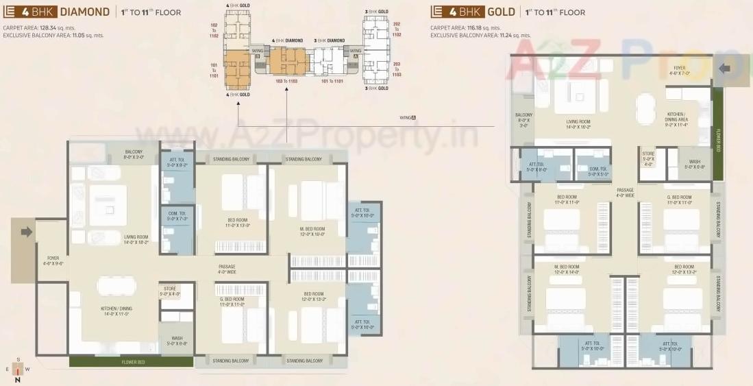 Layout of real estate project Labh Elegance located at Vadodara, Vadodara, Gujarat