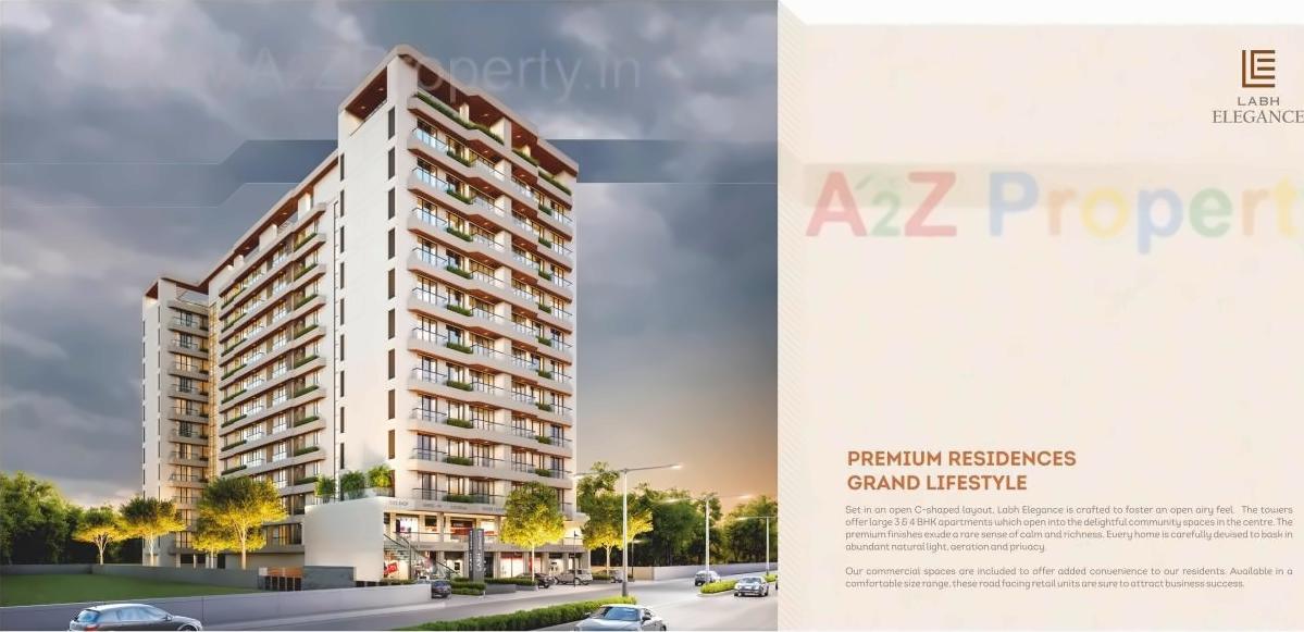 3D Elevation of real estate project Labh Elegance located at Vadodara, Vadodara, Gujarat
