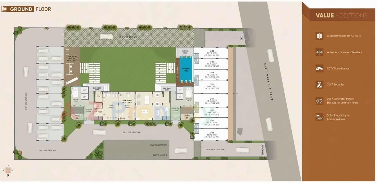 Layout of real estate project Labh Elegance located at Vadodara, Vadodara, Gujarat