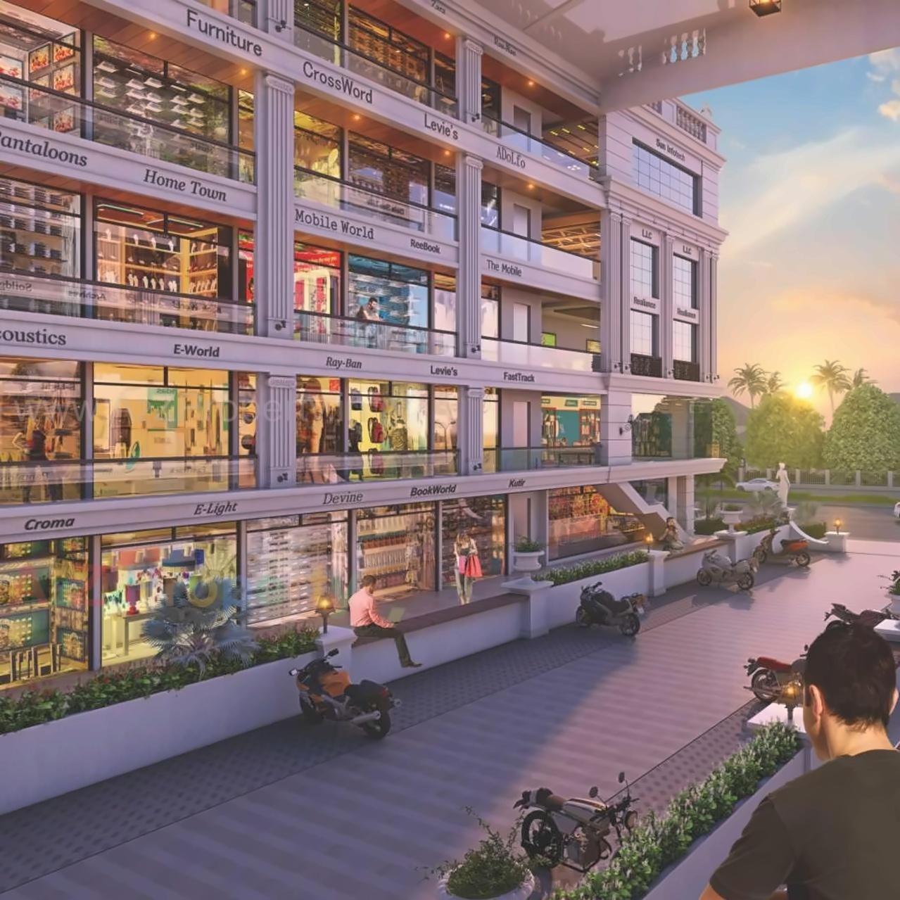 3D Elevation of real estate project Labh Icon located at Gotri, Vadodara, Gujarat