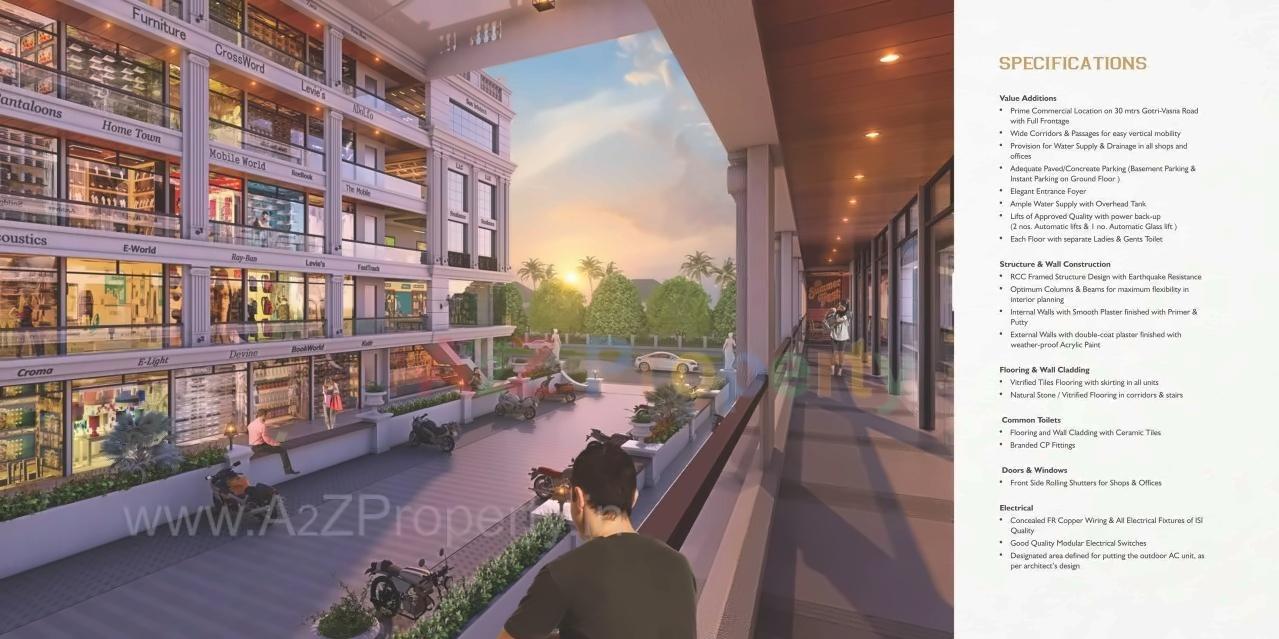 3D Elevation of real estate project Labh Icon located at Gotri, Vadodara, Gujarat