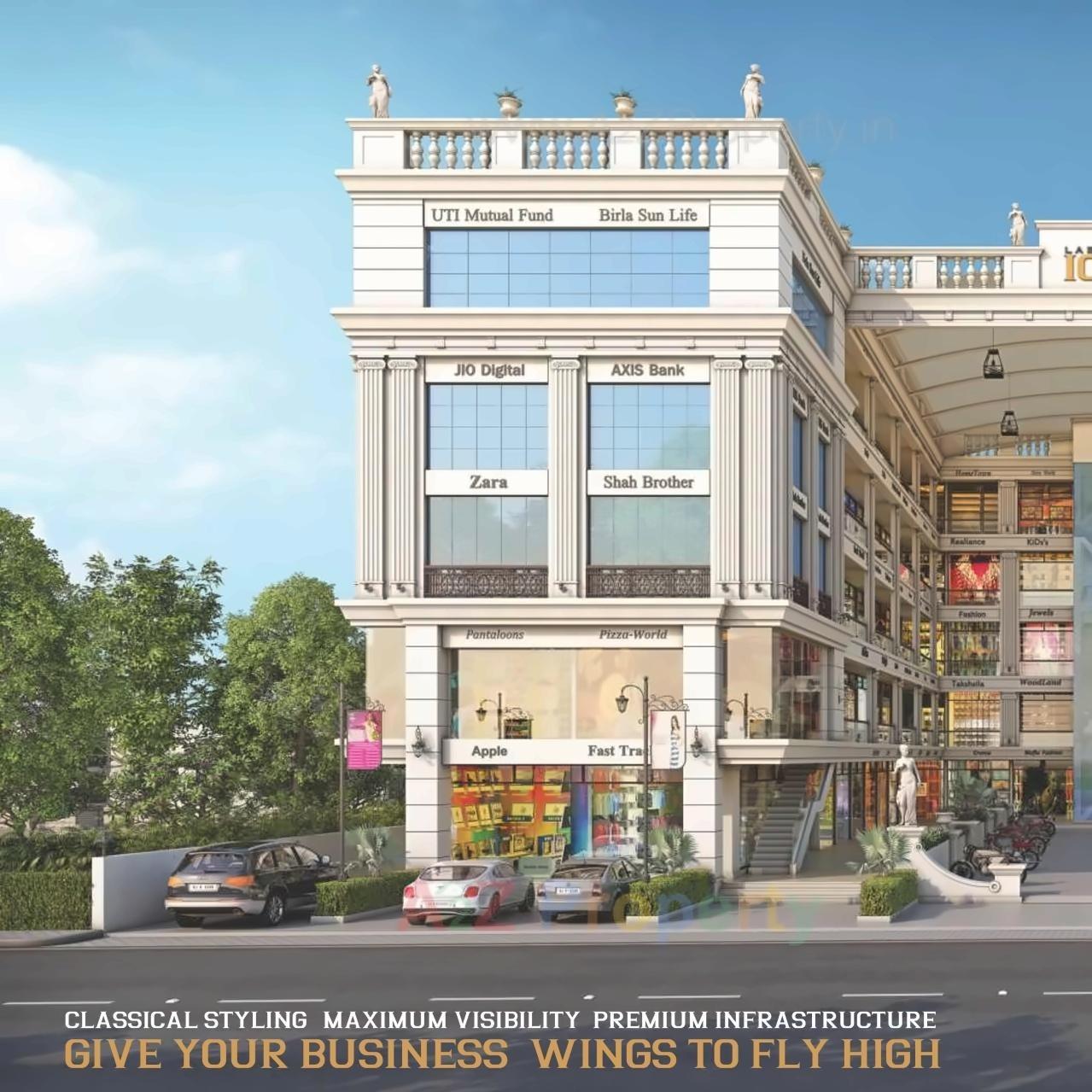 3D Elevation of real estate project Labh Icon located at Gotri, Vadodara, Gujarat