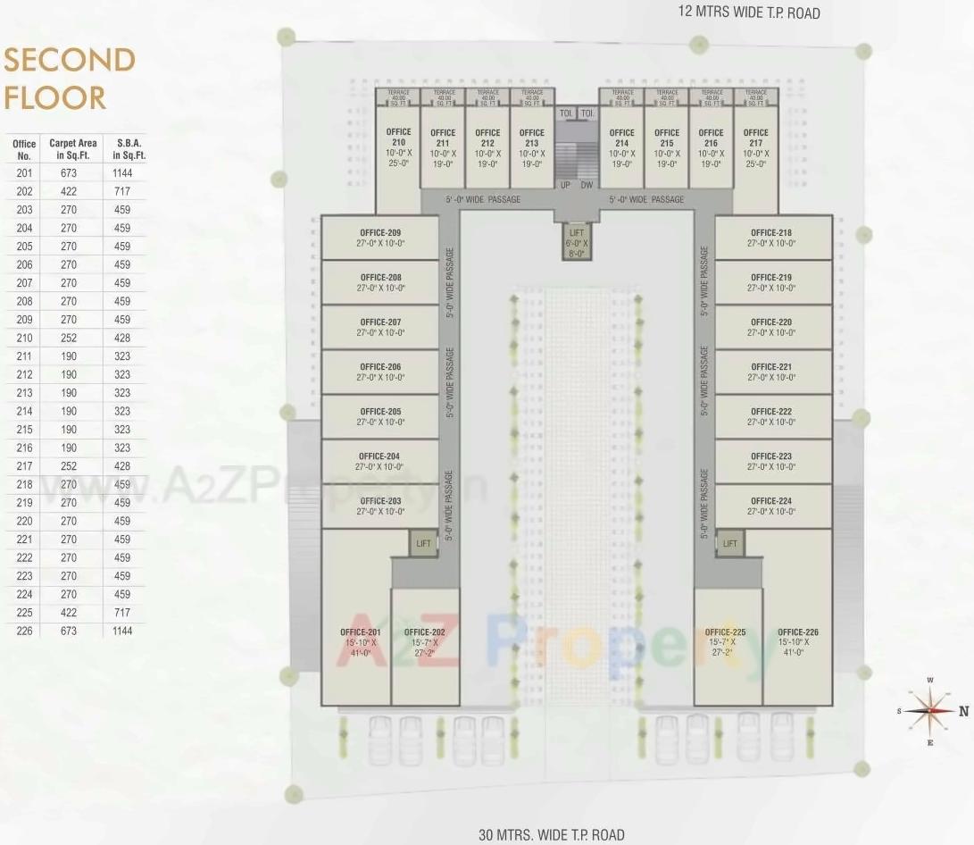 Layout of real estate project Labh Icon located at Gotri, Vadodara, Gujarat