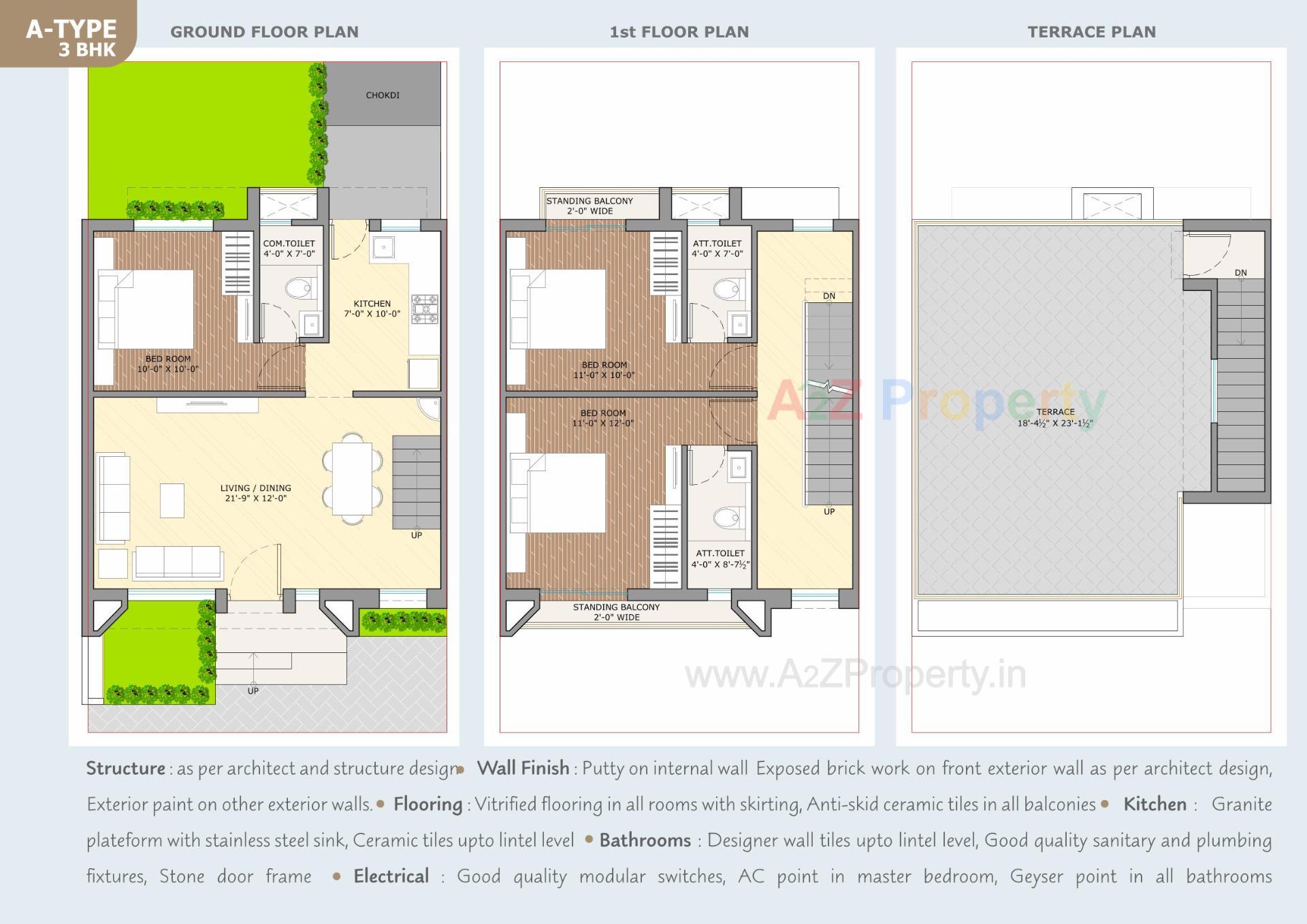 Layout of real estate project Lake Tree located at Waghodiya, Vadodara, Gujarat