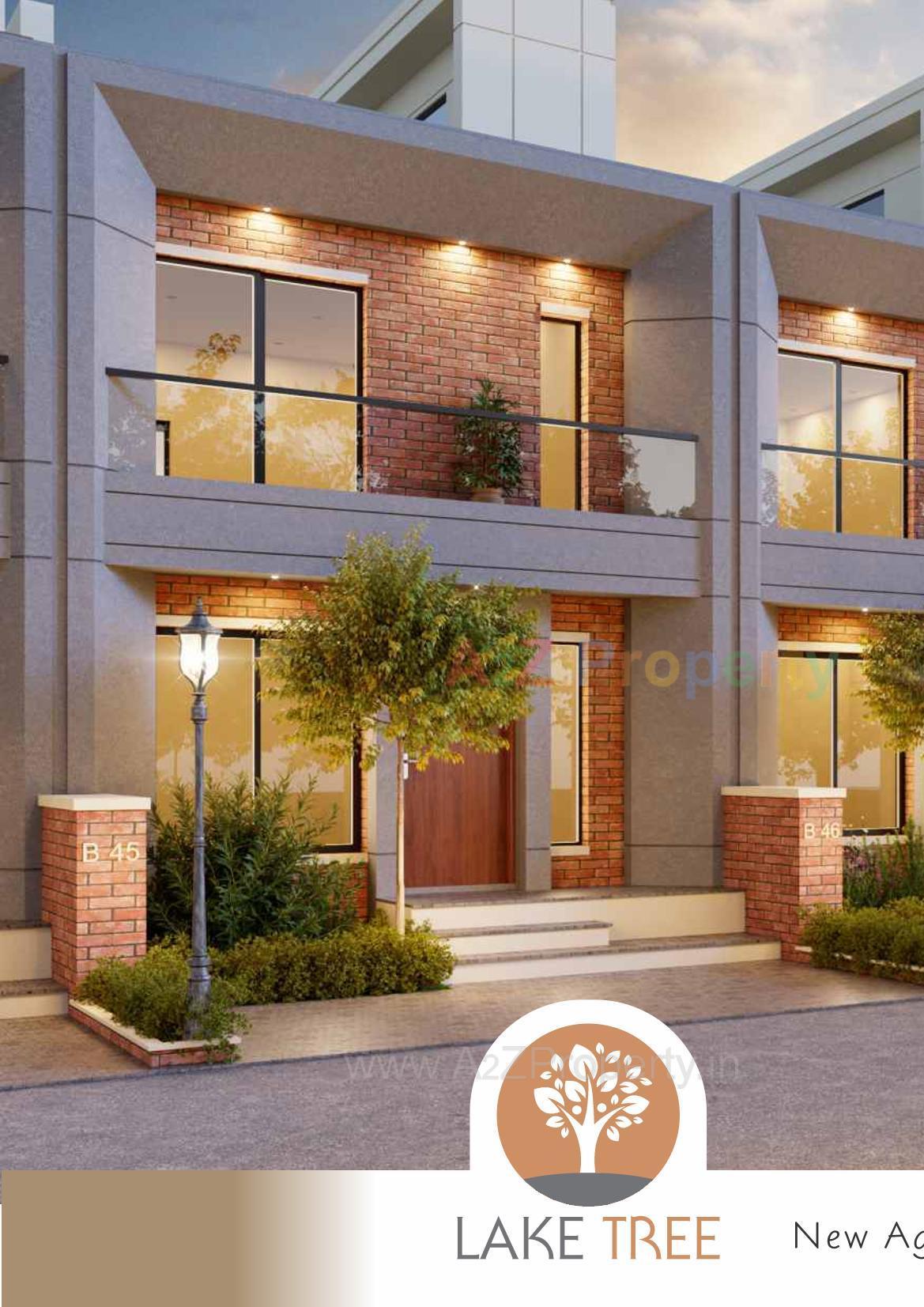 3D Elevation of real estate project Lake Tree located at Waghodiya, Vadodara, Gujarat