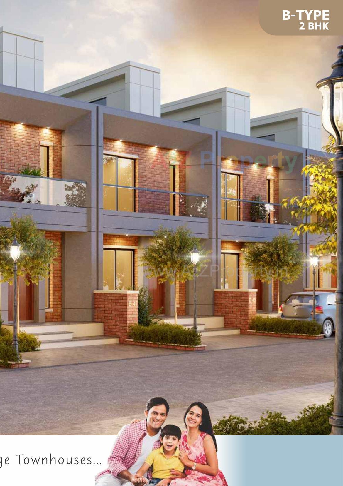 3D Elevation of real estate project Lake Tree located at Waghodiya, Vadodara, Gujarat