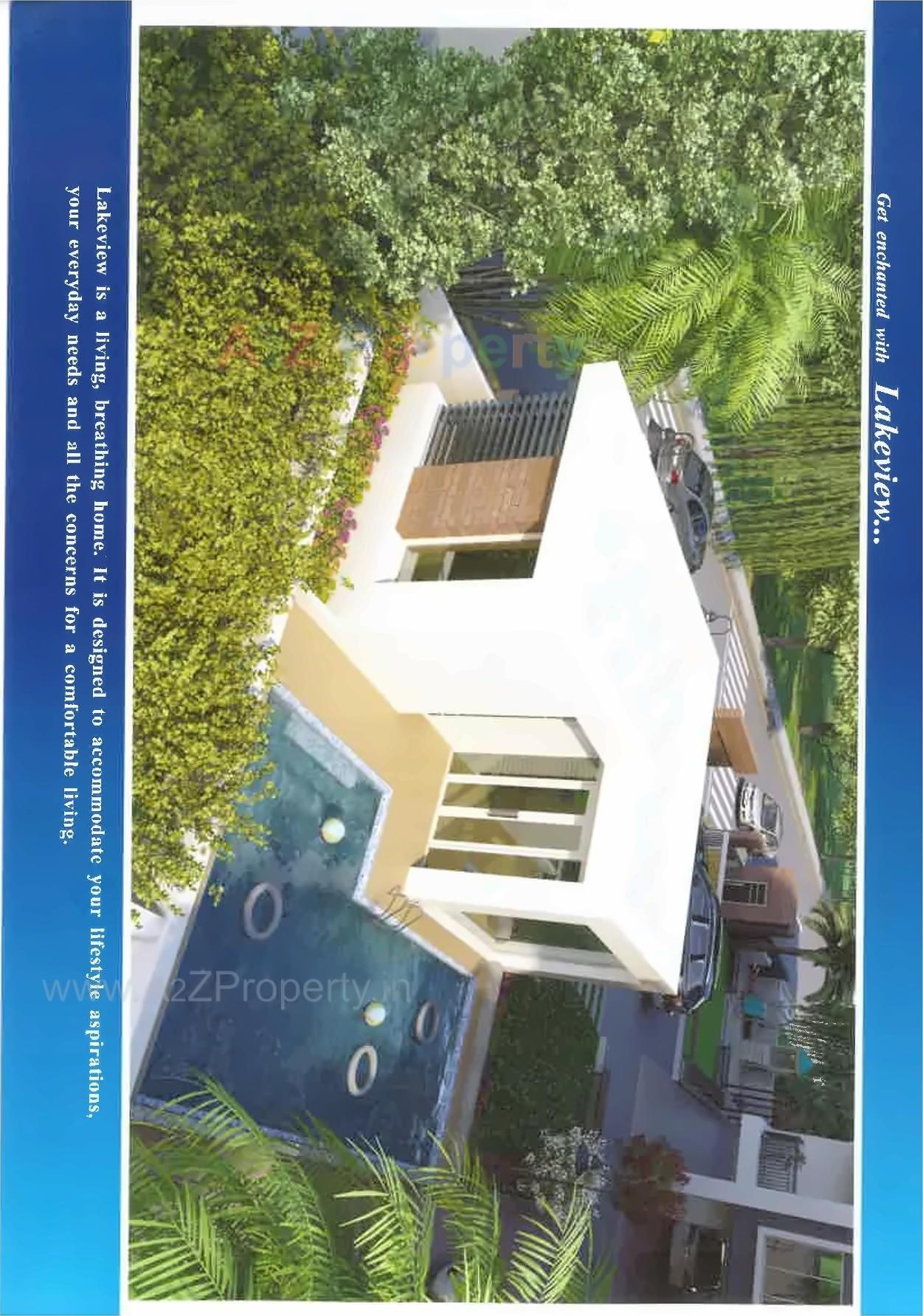 3D Elevation of real estate project Lakeview located at Bhayli, Vadodara, Gujarat