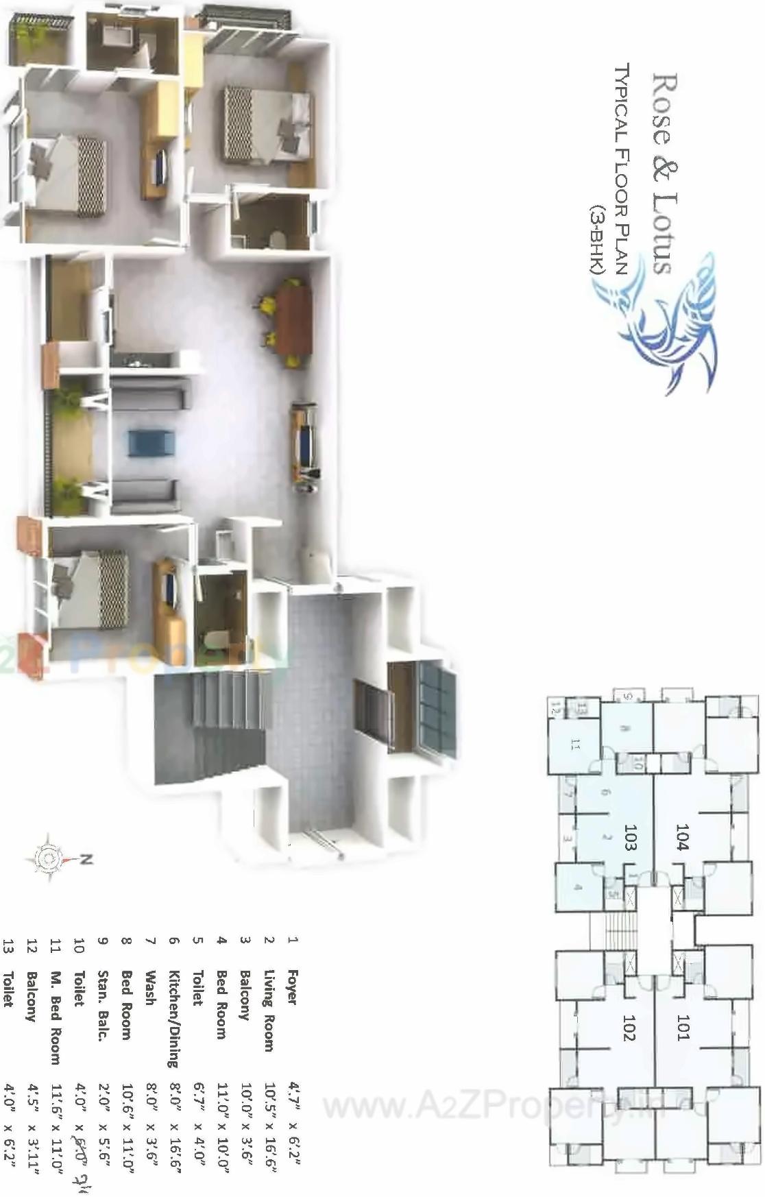 Layout of real estate project Lakeview located at Bhayli, Vadodara, Gujarat