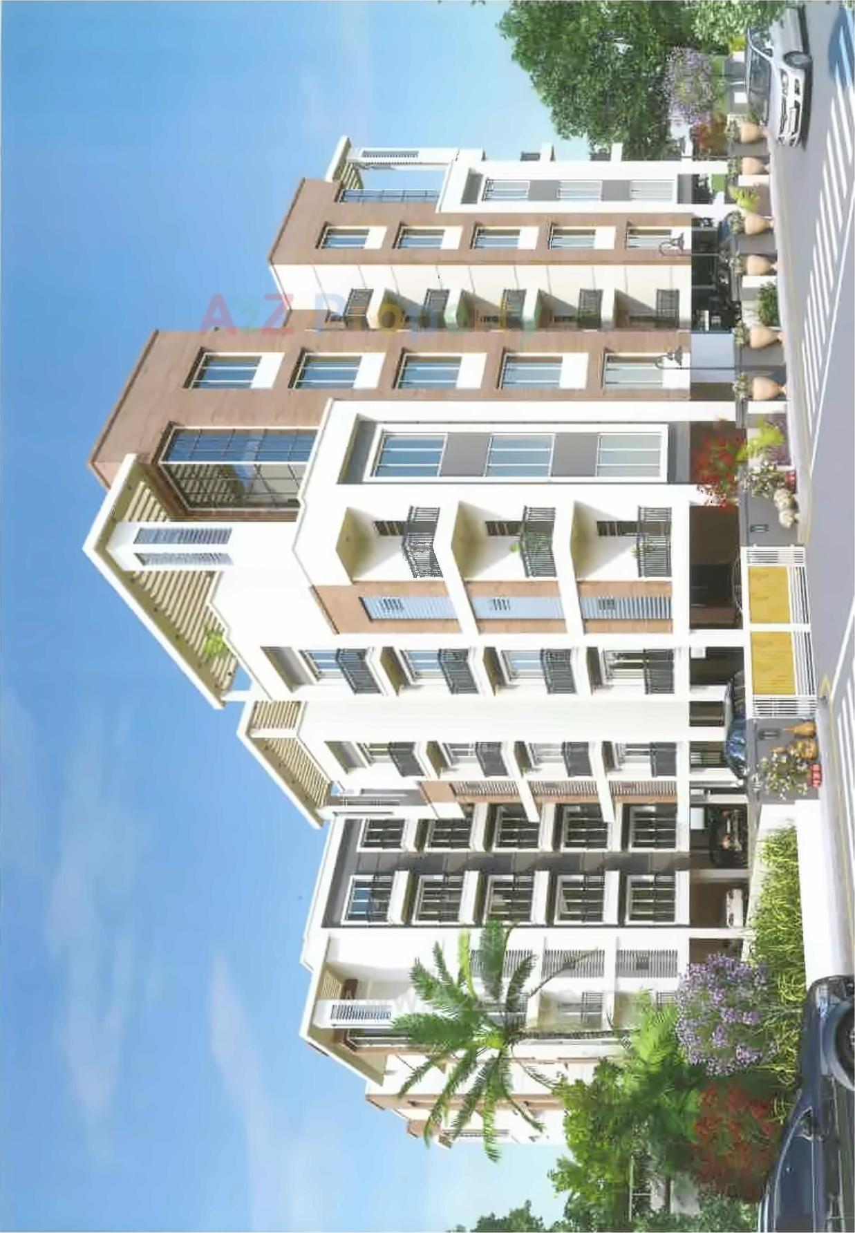 3D Elevation of real estate project Lakeview located at Bhayli, Vadodara, Gujarat