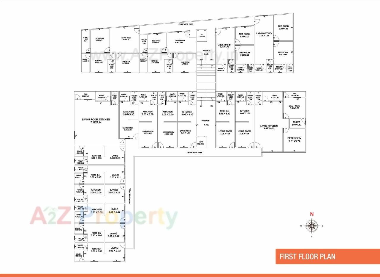 Layout of real estate project Lakshmi Avenue located at Waghodia, Vadodara, Gujarat