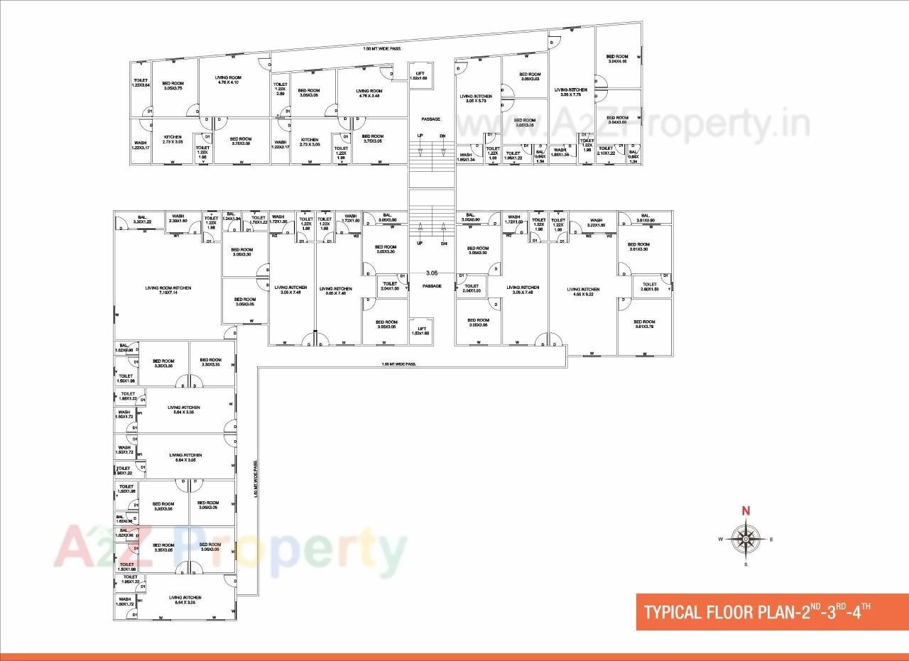 Layout of real estate project Lakshmi Avenue located at Waghodia, Vadodara, Gujarat