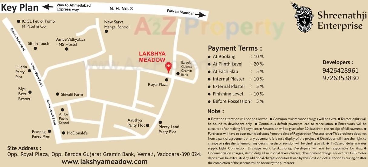  of real estate project Lakshya Meadow located at Vemali, Vadodara, Gujarat