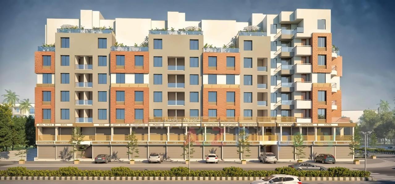 3D Elevation of real estate project Lakshya Meadow located at Vemali, Vadodara, Gujarat