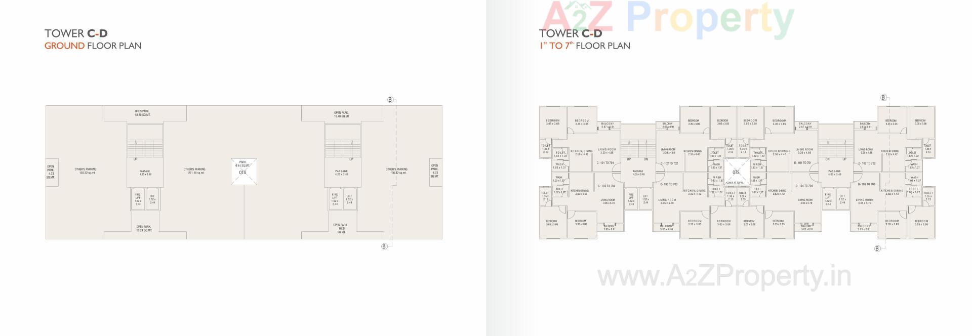 Layout of real estate project Landmark Brushellz located at Tandalja, Vadodara, Gujarat